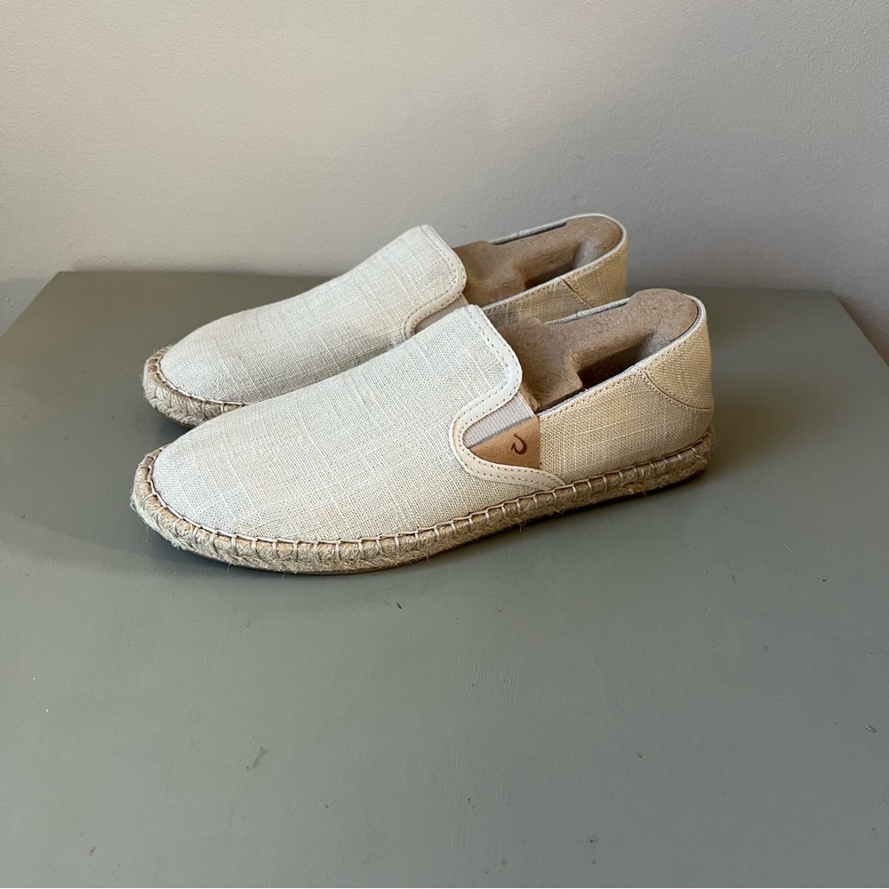 OluKai Kaula Pa‘a Kapa Convertible Linen Espadrilles size 7 - Picture 10 of 10